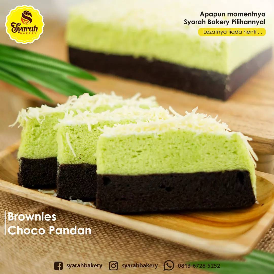 Brownies Choco Pandan